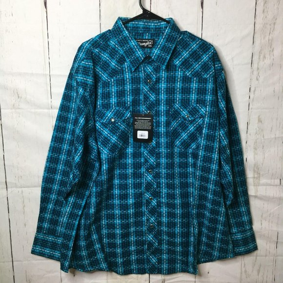 Wrangler Silver Edition Mens BF Shirt 2XL NWT - Picture 1 of 10